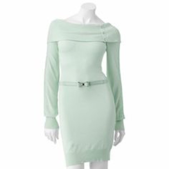 NWT pale blue sweater dress