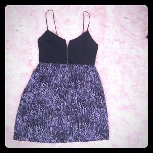 Blue mini with functional zipper!
