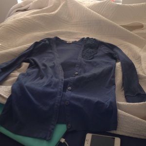 Navy jcrew cardigan