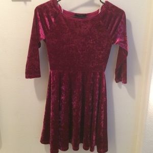 Crushed Velvet F21 Dress