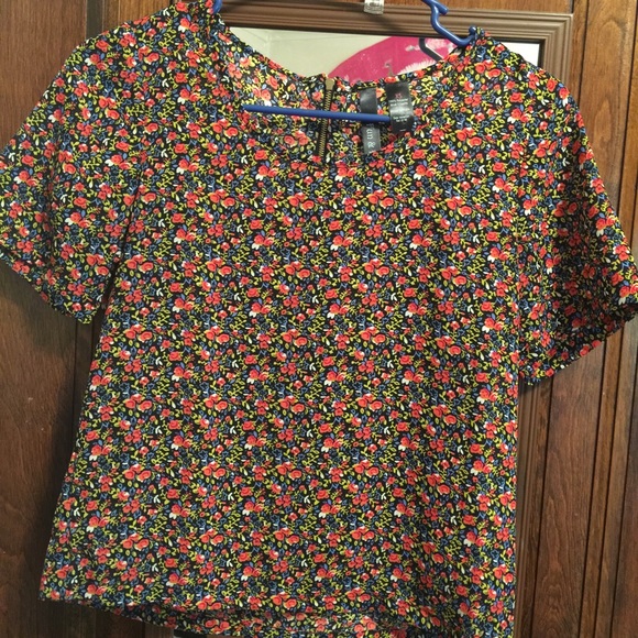 flower printed blouse