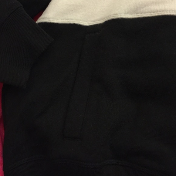 NWT Victoria's Secret Pink White & Black Hoodie - Picture 3 of 3