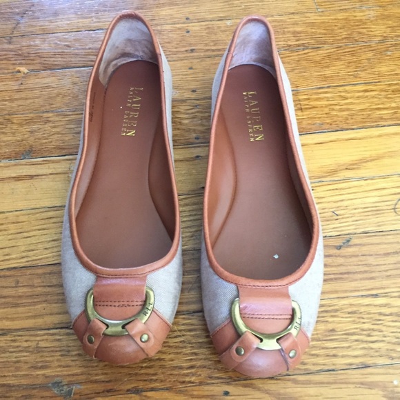 Sold! Brown Ralph Lauren flats - Picture 2 of 2