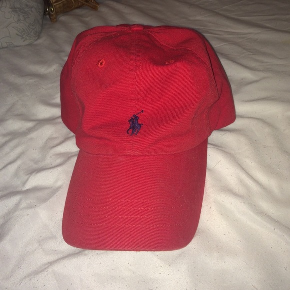 Red Polo hat