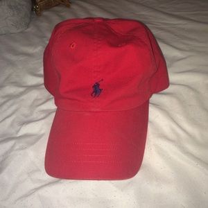 Red Polo hat