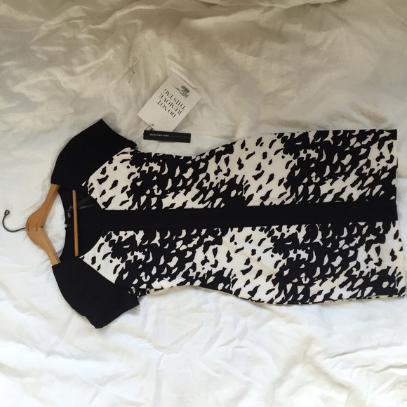 MARC New York printed short sleeve stretch dress - Picture 4 of 4