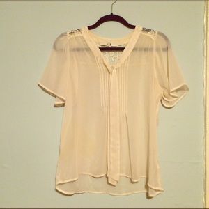 Forever XXI Sheer Blouse Size M