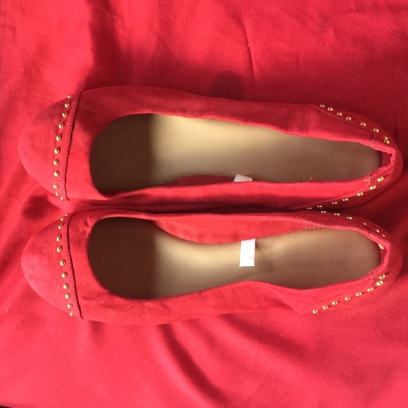 Red Merona flats