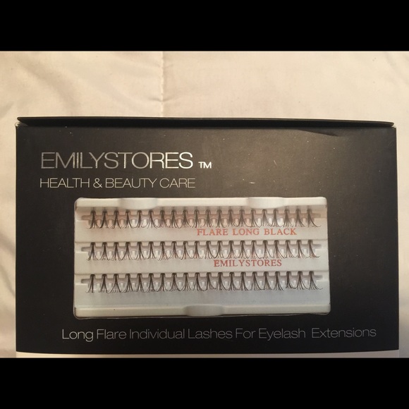 Long flare individual eyelash extensions