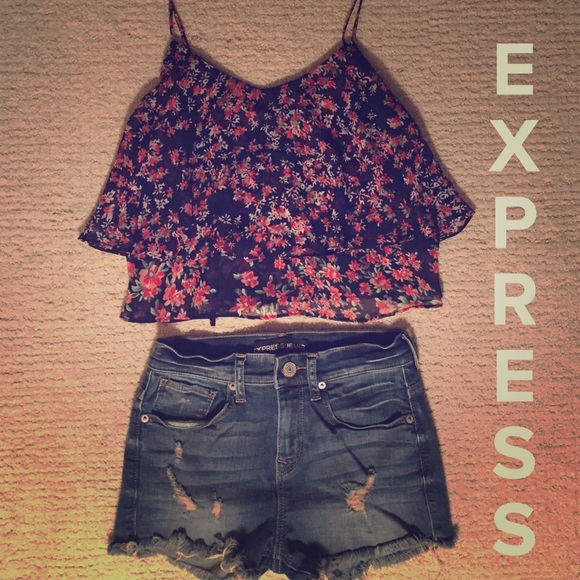 2 layer crop top