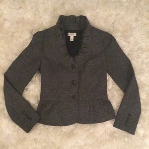 Tweed Ann Taylor LOFT peplum blazer.