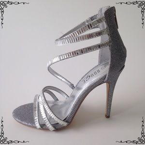 Beautiful silver sandals.