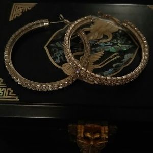 Gorgeous rhinestones earring and bracelet