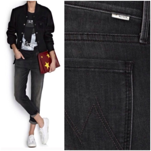 NWT MOTHER Dropout Cropped Skinny Lies & Shadows - Picture 2 of 3