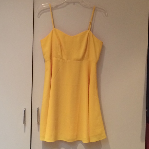 Flirty little yellow sundress
