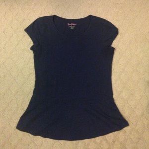 Short sleeve Navy Lilly Top