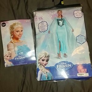 Adult Elsa costume with wig