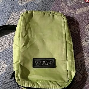 Green toiletry bag