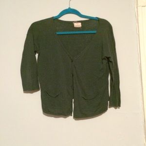 Pins and Needles Green Cardigan Size S