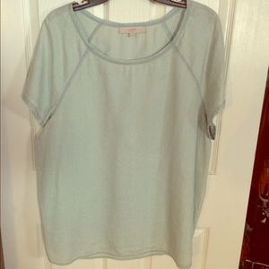 Loft chambray top