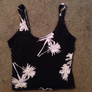 Palm tree crop top