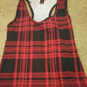 Brand new plaid tank