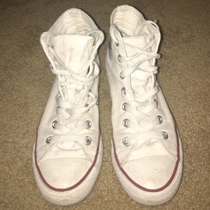 High top white converse