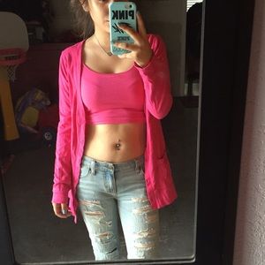 Pink Cardigan