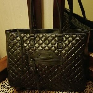 STEVE MADDEN QUILTED TOTE SATCHEL