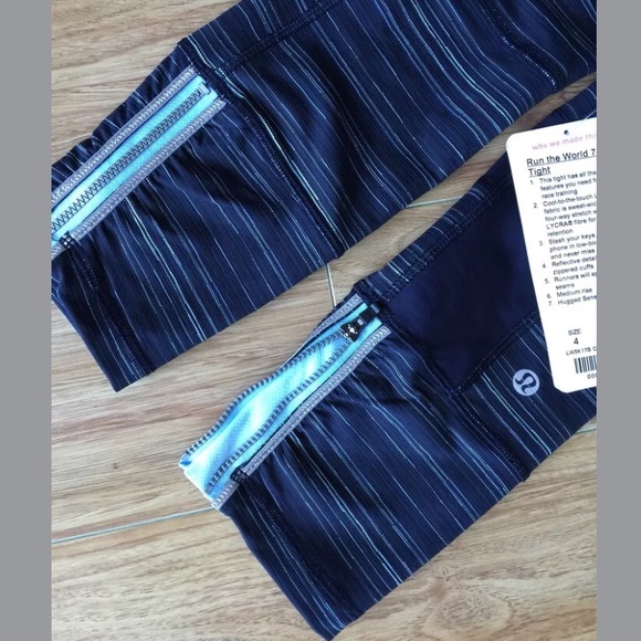 ๐SOLD๐lulu run the world 7/8 tight zips - Picture 2 of 4