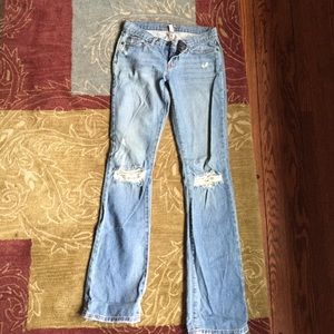 Abercrombie & Fitch distressed boot cut