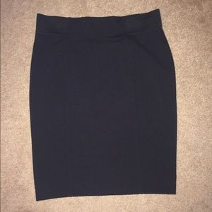 Black pencil skirt