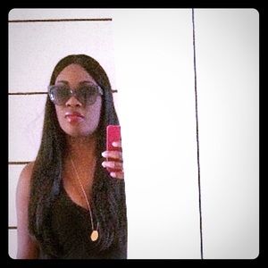 22" Human blend lace front hair wig. $75