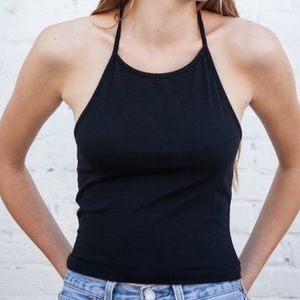 Brandy Melville Black Sachi Halter