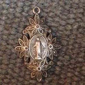 Sterling Silver Religious Pendant