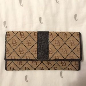 Dooney & bourke  Wallet with check book cover