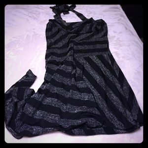 Black and silver dress