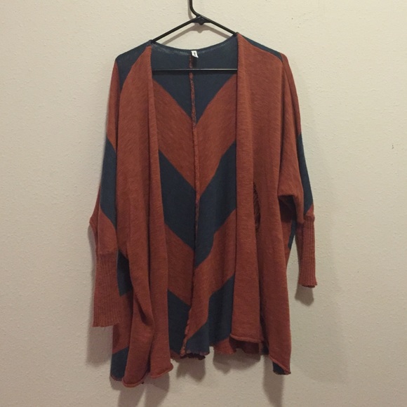 Bohemian open front sweater