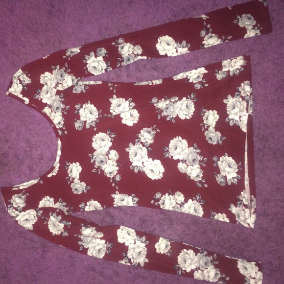 Long sleeve floral shirt