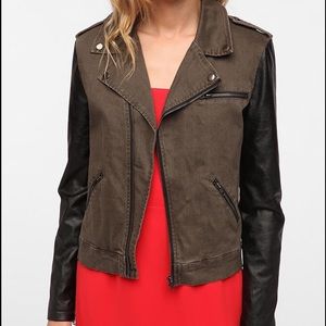 Leather Moto Jacket by Bycorpus