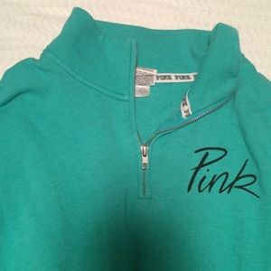 PINK quarter zip up