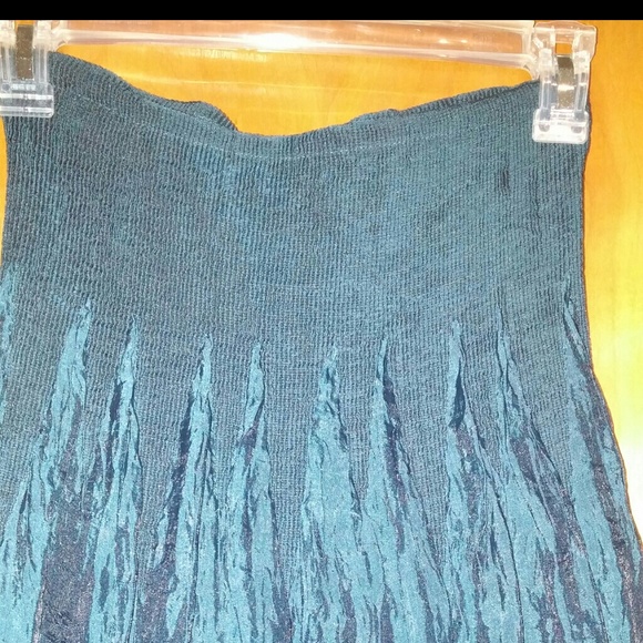 Strapless dark green shimmer dress with fireflies - Picture 4 of 4