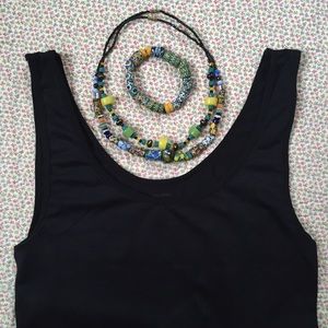 Lot of glass bead necklaces