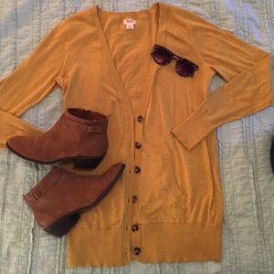 Mustard cardigan