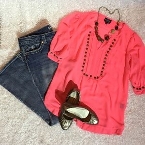 Paisley Sky Blue Jeans