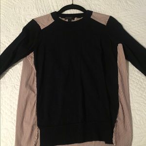 J. Crew Mixed Media Sweater