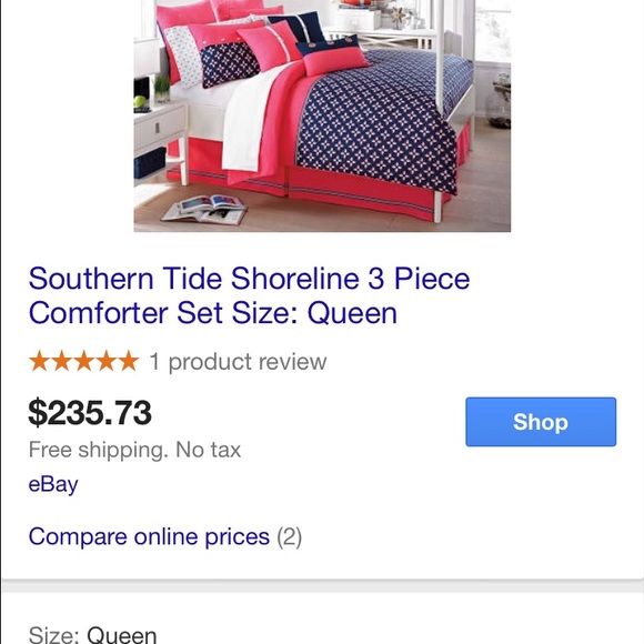 SOUTHERN TIDE BEDDING SET - Picture 2 of 4