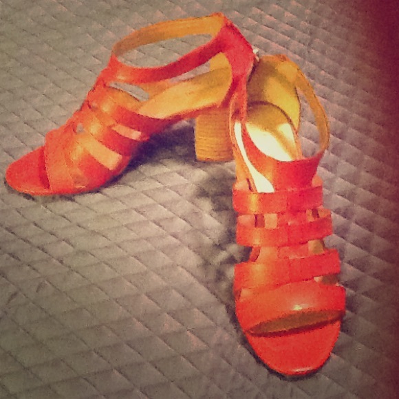 Cute red sandal. Comfortable yet fashionable.