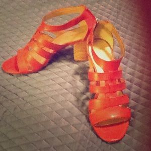 Cute red sandal. Comfortable yet fashionable.