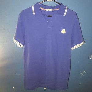 Blue monler polo shirt size medium .